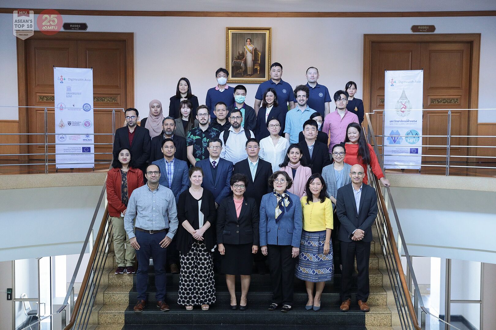 อธิการบดีมหาวิทยาลัยแม่ฟ้าหลวง ต้อนรับผู้เข้าร่วมการประชุมความคืบหน้าโครงการ DigiHealth - Asia Plenary Meeting 2